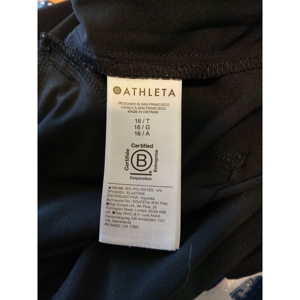 Athleta Womens Black Sleeveless Romper Zip Pockets NEW Size 16 D133 - Picture 4 of 9